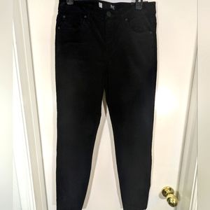KUT From The Cloth High Rise Diana Fab Ab Skinny Black Corduroy Size 8 NWT